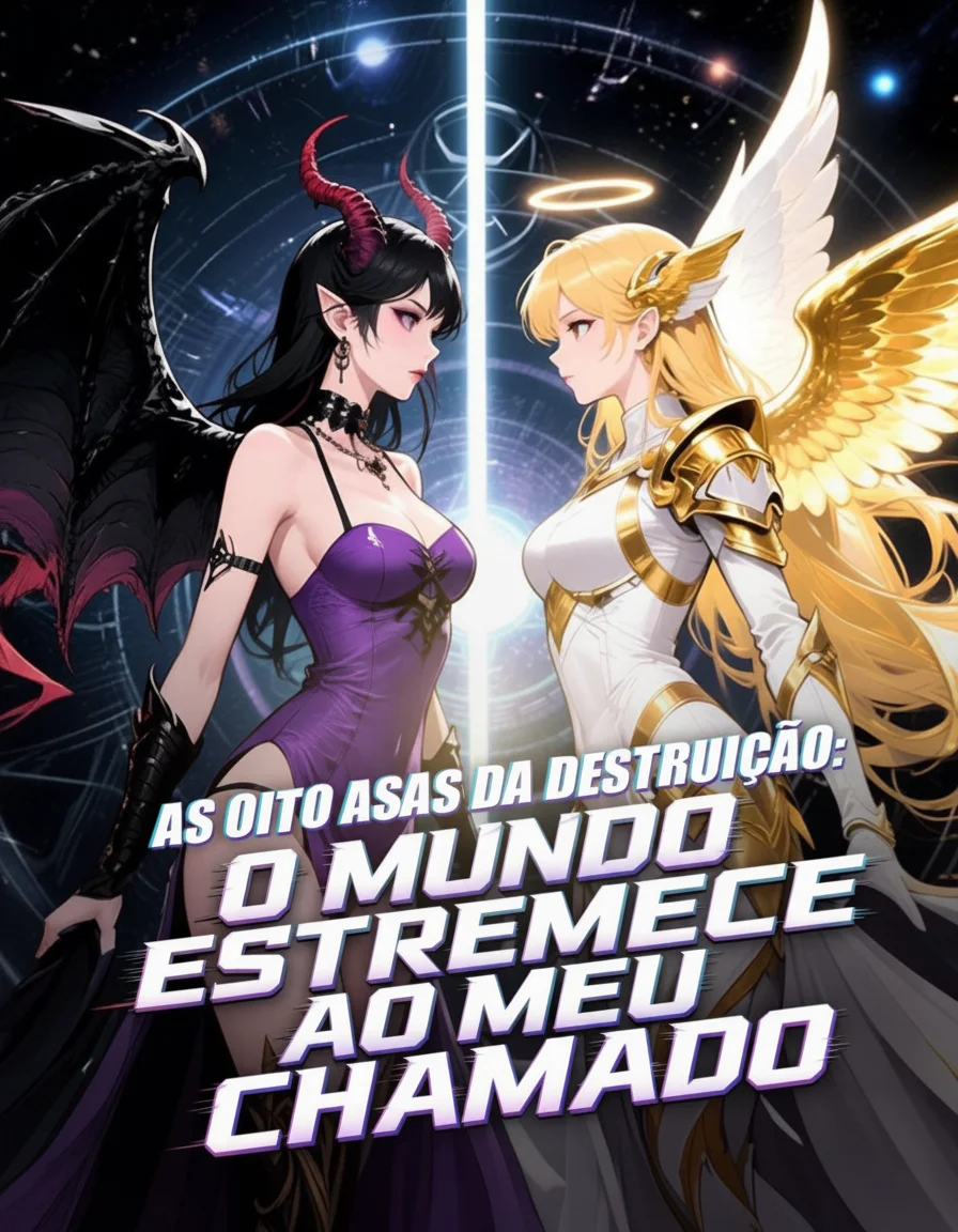 Capa de AS OITO ASAS DA DESTRUIÇÃO O MUNDO ESTREMESSE AO MEU CHAMADO