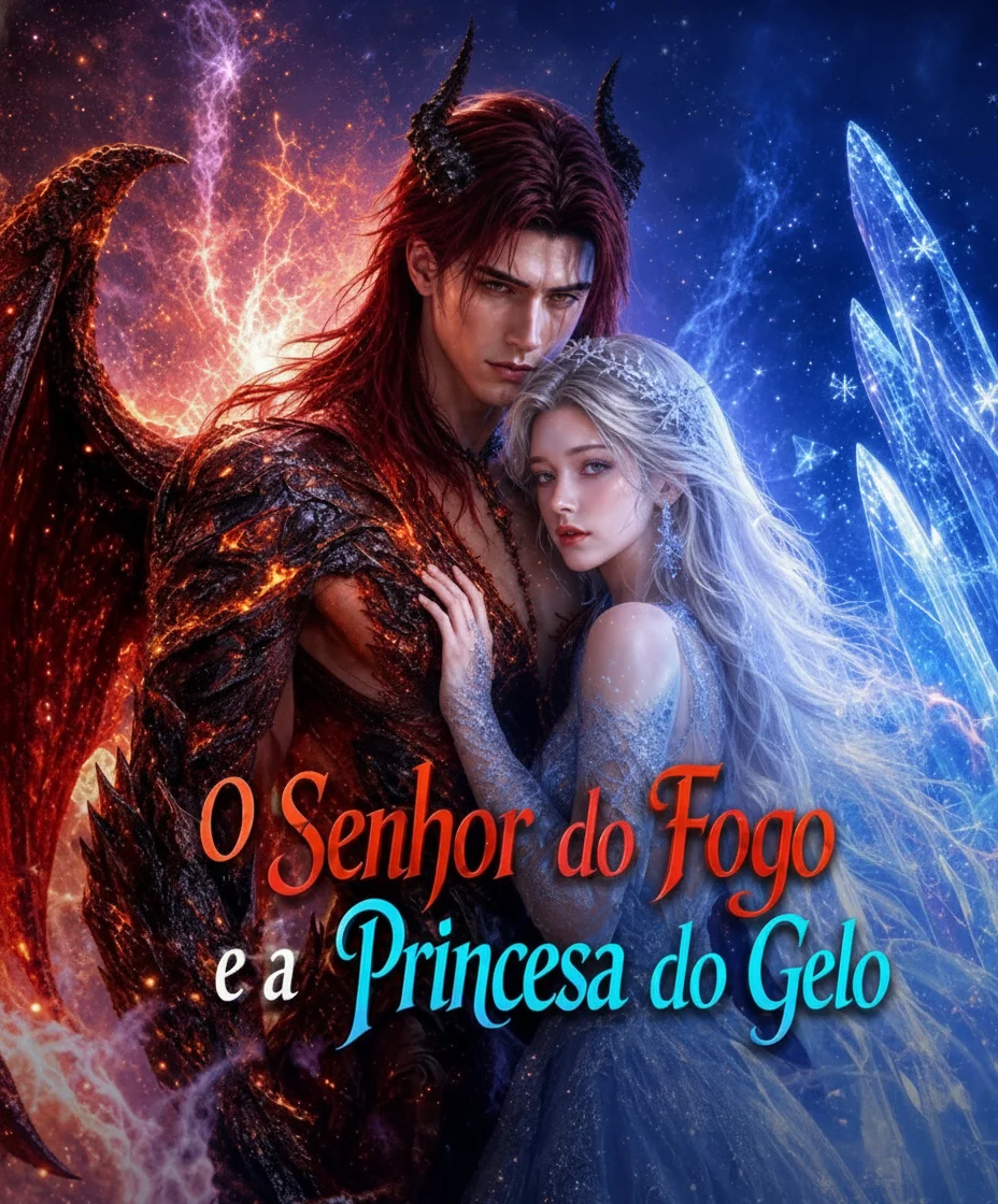 Capa de O Senhor do Fogo e a Princesa do Gelo (The Fire Lord's Sacrificed Ice Princess)