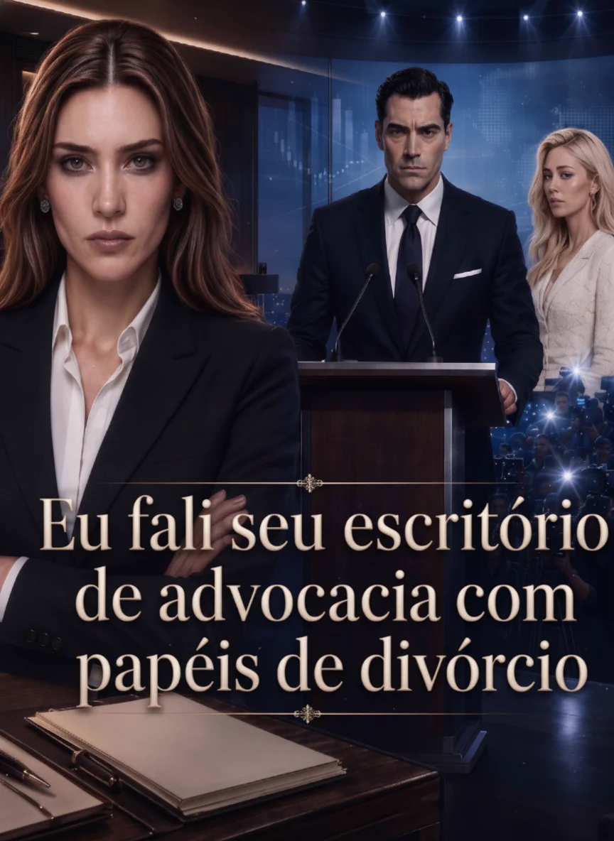 Capa de Eu Fali Seu Escritório de Advocacia com Papéis de Divórcio