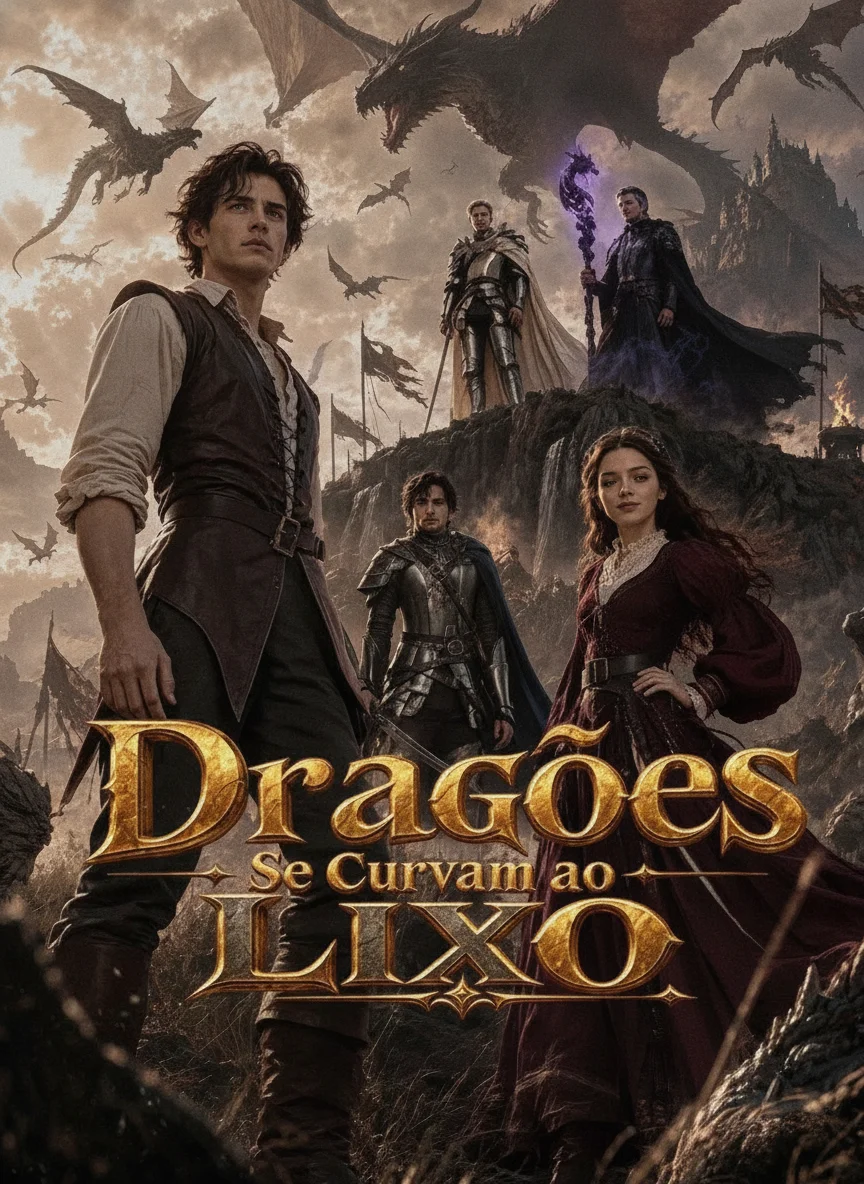 Capa de Dragões Se Curvam ao Lixo