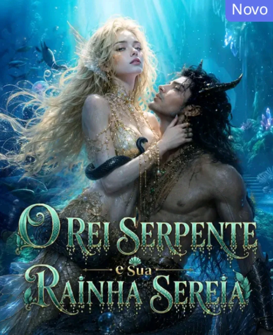 Capa de O Rei Serpente e Sua Rainha Sereia