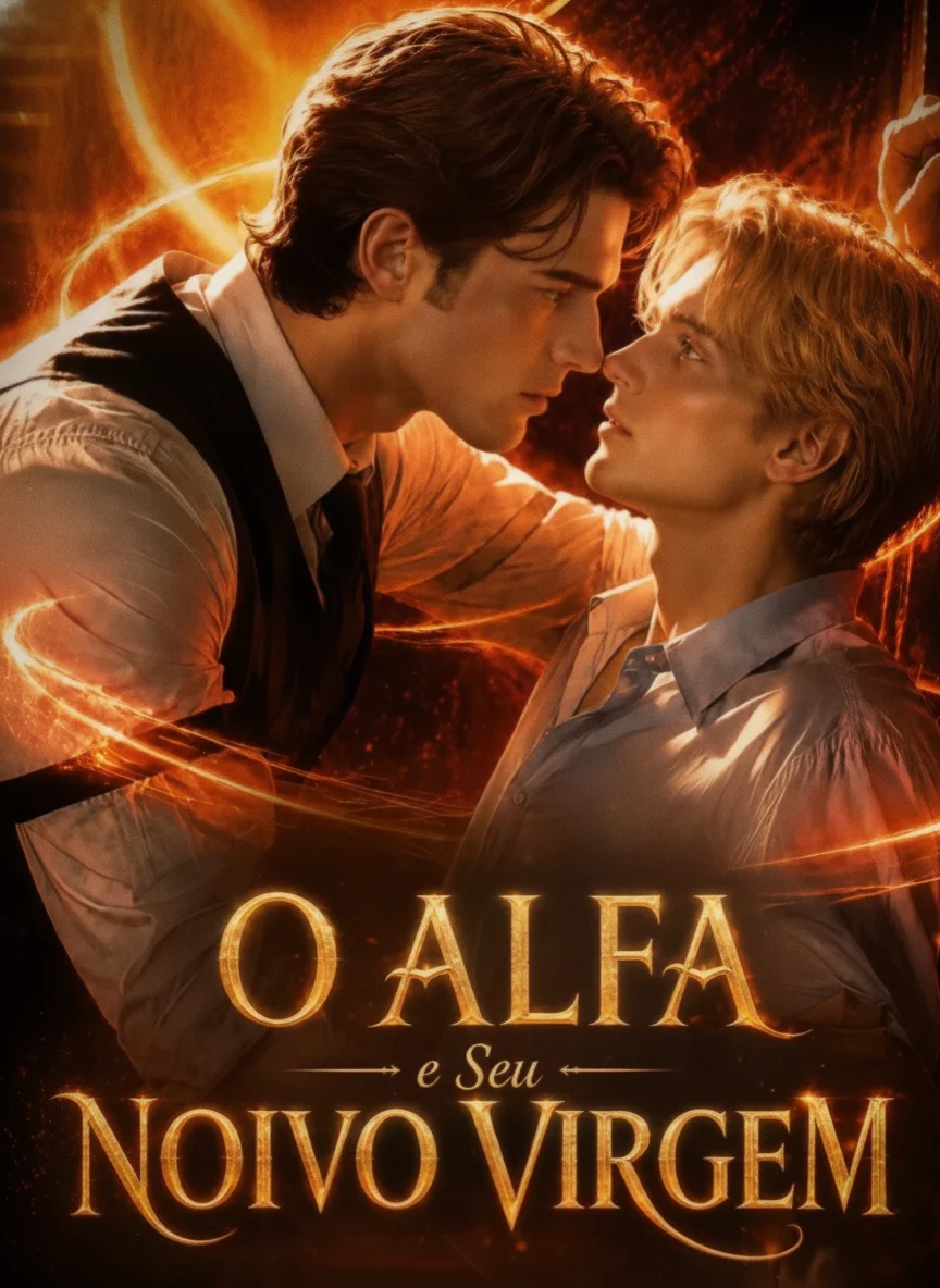 Capa de O Alfa Amaldiçoado e Seu Noivo Virgem