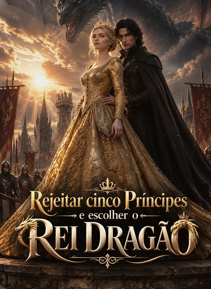 Capa de Rejeitar Cinco Príncipes e Escolher o Rei Dragão